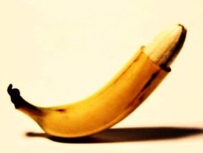 Banana represents an enlarged penis