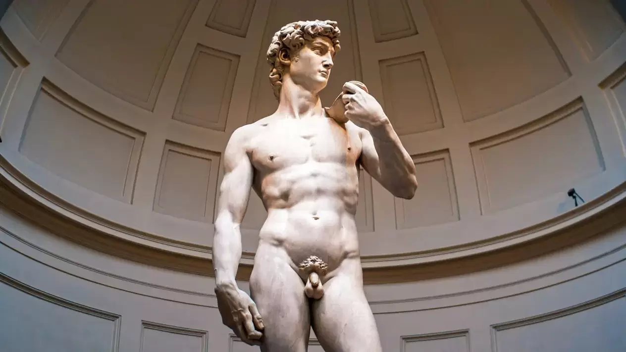 sculpture of a man with a beautiful penis