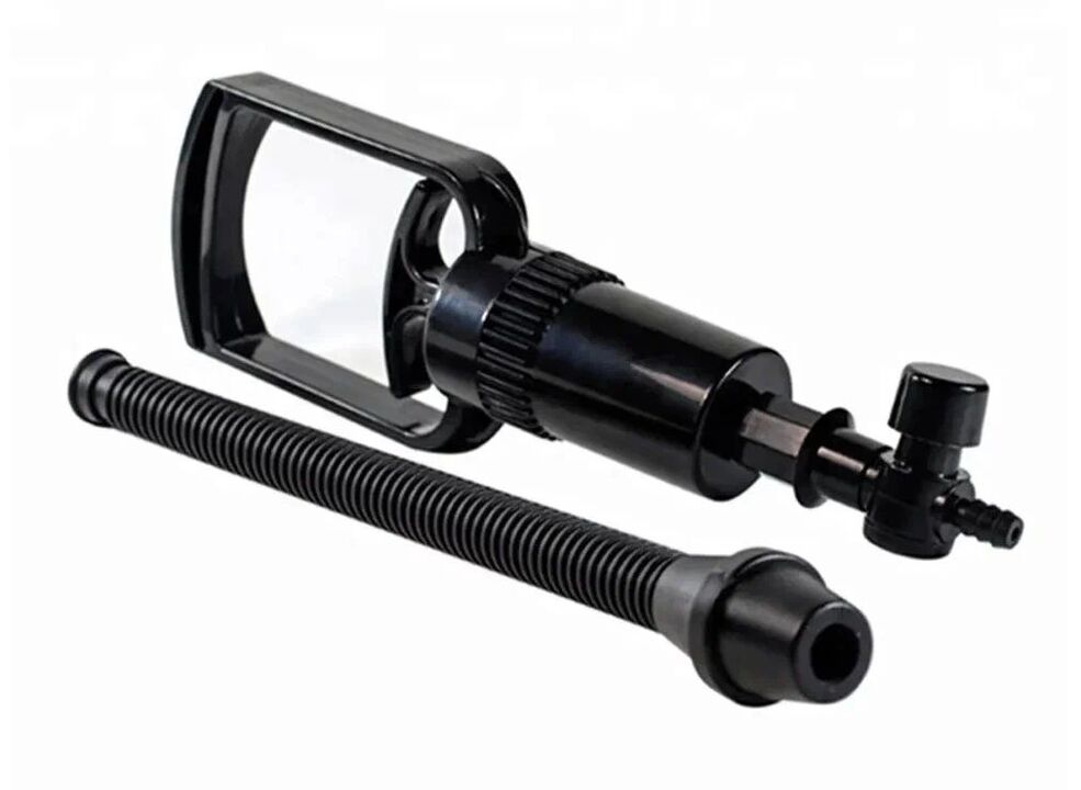 Vacuum pump to increase penis size