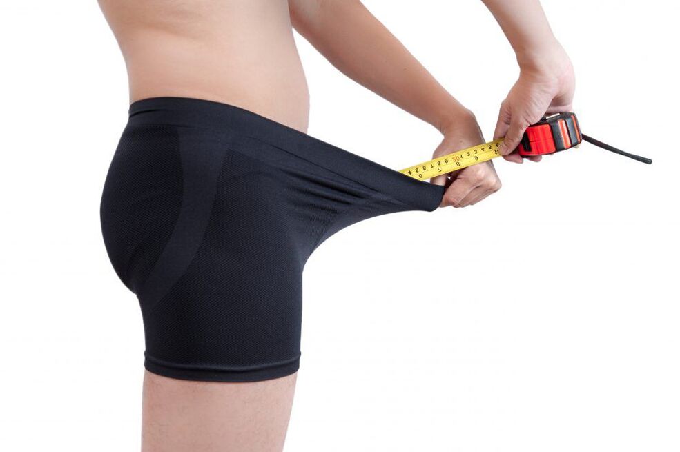 Measure penis length after massage with soda