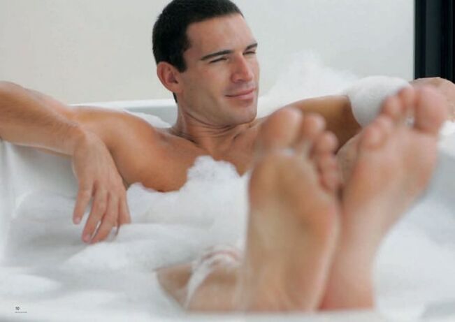 Take a baking soda bath to increase penis size